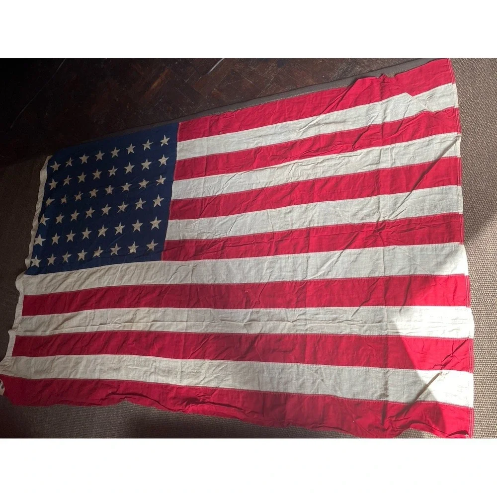 Large Vintage 60's 70's USA Flag 69